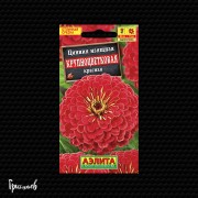 Цинния Красная крупноцветковая