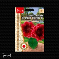 Глоксиния Брокейд Красная F1 махровая