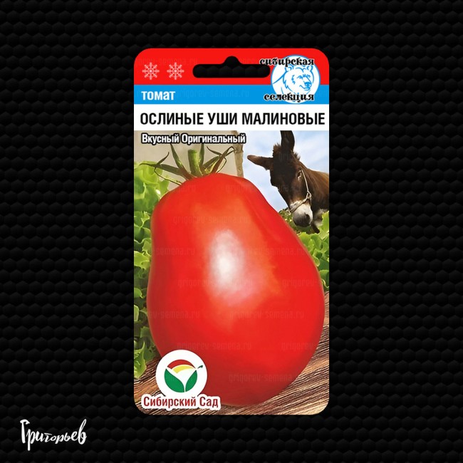 Томат Ослиные уши малиновые